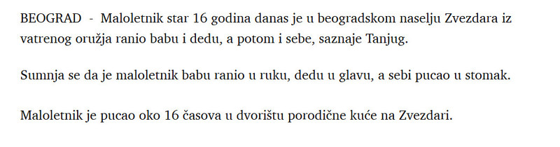 Serbia-avmp/Beograd_-Maloletnik-vatrenim-oruzjem-ranio-babu-i-dedu-a-potom-i-sebe