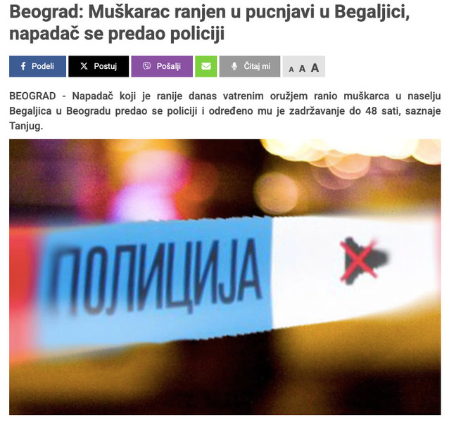 Serbia-avmp/Beograd_-Muskarac-ranjen-u-pucnjavi-u-Begaljici-napadac-se-predao-policiji---J