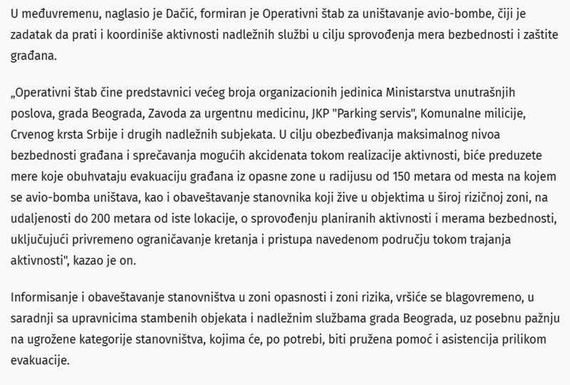 Serbia-avmp/Bomba-teska-250-kilograma-nadena-na-gradilistu-u-centru-Beograda-oglasio-se-MUP_2
