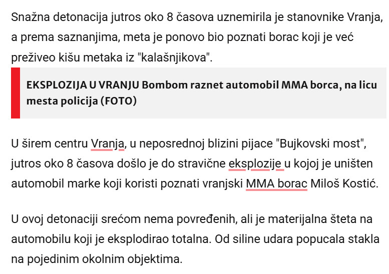 Serbia-avmp/CELA-ZGRADA-SE-ZATRESLA-Otkriven-identitet-MMA-borca-iz-Vranja-kojem-je-RAZNET-auto-Vec-preziveo-kisu-metaka-iz-KALASNJIKOVA