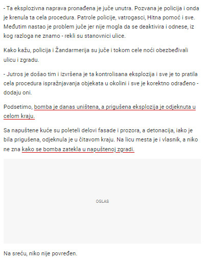 Serbia-avmp/Cukarica-eksplozivna-naprava1