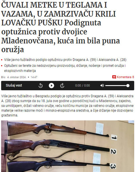 Serbia-avmp/Cuvali-metke-u-teglama-i-vazama-u-zamrzivacu-krili-lovacku-pusku_-Podignuta-op