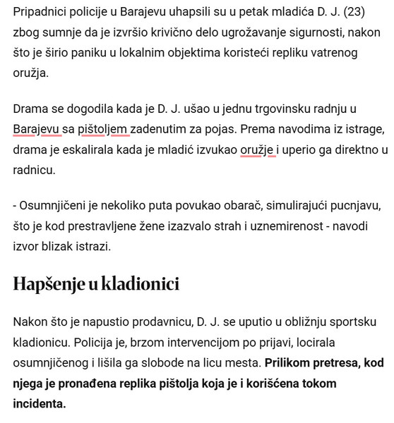 Serbia-avmp/DRAMA-U-BARAJEVU-Mladic-23-uleteo-u-prodavnicu-sa-oruzjem-Izvadio-PISTOLJ-i-uperio-ga-u-radnicu