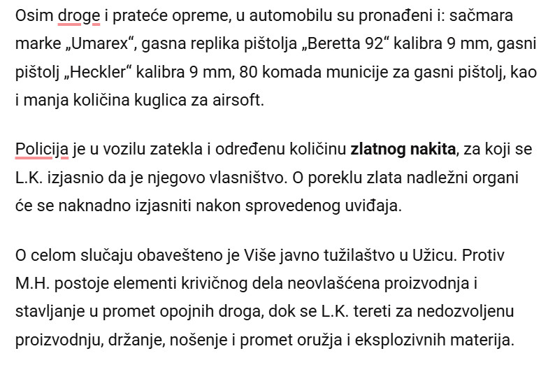Serbia-avmp/DROGU-ZLATO-I-ORUZJE-SPAKOVALI-U-AUTOMOBIL-Drama-na-granicnom-prelazu-sa-Srbijom-Uhapsene-dve-osobe_2