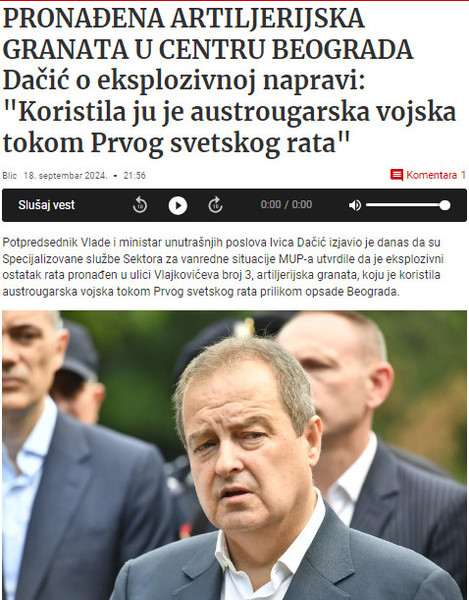 Serbia-avmp/Dacic-o-eksplozivnoj-napravi-nadenoj-u-Vlajkovicevoj-ulici_-Pronadena-artiljer