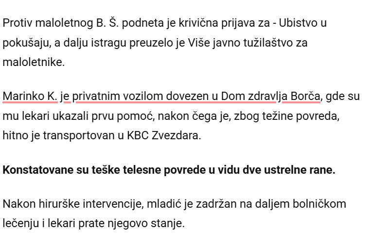 Serbia-avmp/Decak-16-pucao-u-Borci_-Sumnja-se-da-je-ranio-Marinka-19-i-pobegao---Blic-1