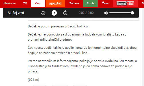 Serbia-avmp/Decaku-eksplodirala-petarda-u-ruci1