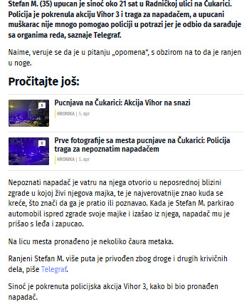 Serbia-avmp/Detalji-pucnjave-na-Cukarici_-Napadac-prisao-zrtvi-sa-leda-ranjeni-mladic-zacu