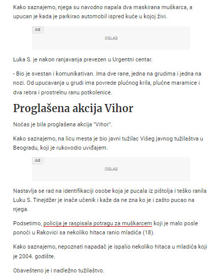 Serbia-avmp/Detalji-pucnjave-u-Rakovici_-Dva-maskirana-napadaca-izresetala-tinejdzera-isp_1