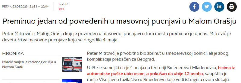 Serbia-avmp/Deveta-zrtva