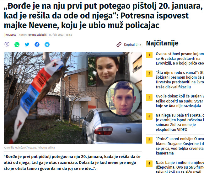 Serbia-avmp/Djordje-je-na-nju-prvi-put-potegao-pistolj-20-januara