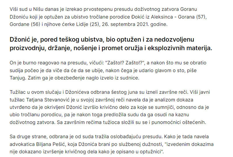 Serbia-avmp/Dozivotna-kazna-zatvora