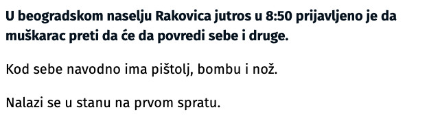 Serbia-avmp/Drama-u-Rakovici_-Muskarac-se-zabarikadirao-u-stan-naoruzan-i-preti-da-ce-sve-_1