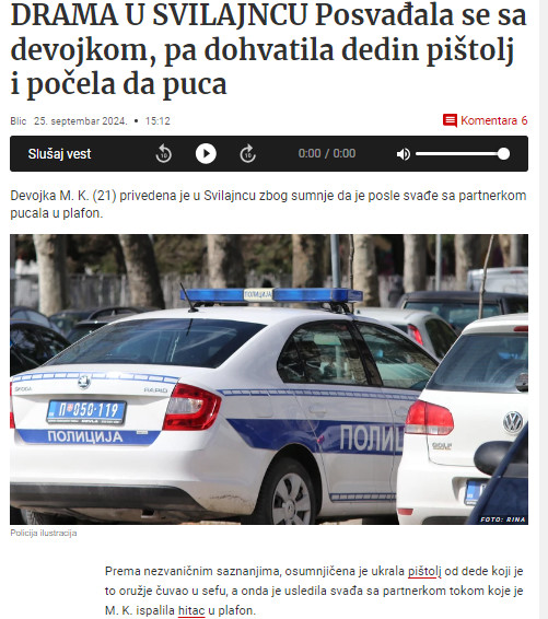 Serbia-avmp/Dramaticna-noc-u-Svilajncu_-Posvadala-se-sa-devojkom-pa-dohvatila-dedin-pistol