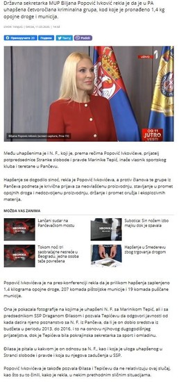 Serbia-avmp/Drugs-ammunition-seizure