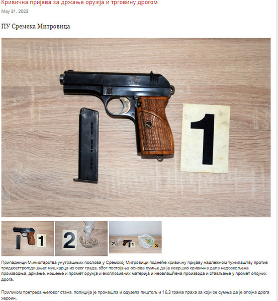 Serbia-avmp/Drzanje-oruzja-i-trgovina-drogom