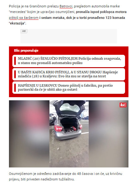 Serbia-avmp/Drzavljanin-Turske-51-uhapsen-na-Batrovcima_-Policija-kod-njega-prosla-pistolj_1