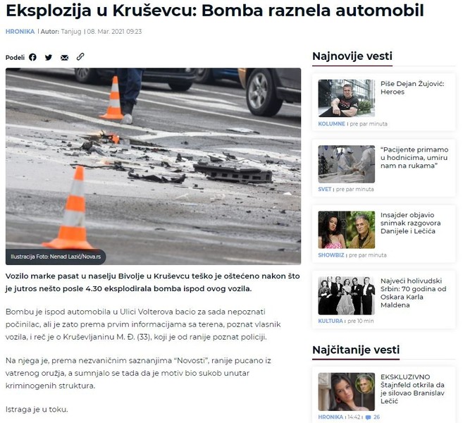 Serbia-avmp/Eksplozija-u-Krusevcu_-Bomba-raznela-automobil