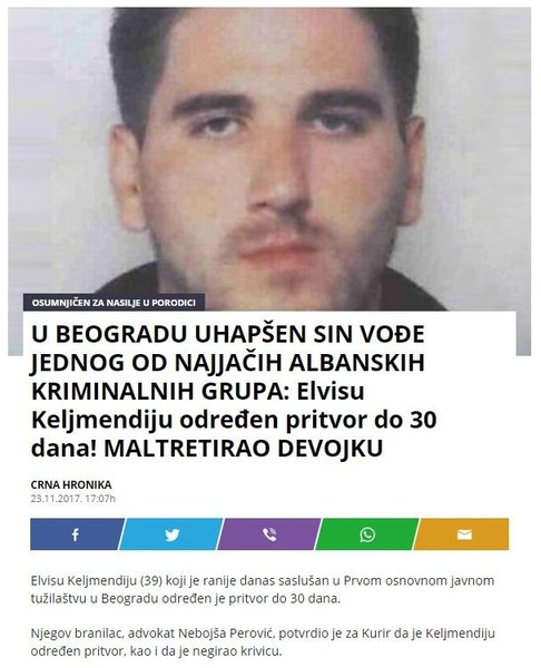 Serbia-avmp/Elvisu-Keljmendiju-odreden-pritvor-do-30-dana-MALTRETIRAO-DEVOJKU