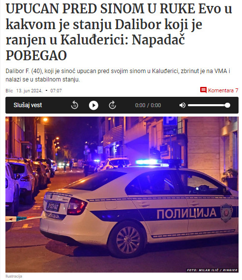 Serbia-avmp/Evo-u-kakvom-je-stanju-Dalibor-koji-je-upucan-u-Kaluderici---Blic