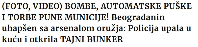 Serbia-avmp/FOTO-VIDEO-BOMBE-AUTOMATSKE-PUSKE-I-TORBE-PUNE-MUNICIJE-Beogradanin-uhapsen-sa-arsenalom-oruzja-Policija-upala-u-kucu-i-otkrila-TAJNI-BUNKER