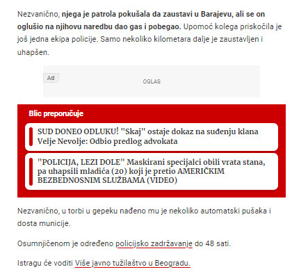 Serbia-avmp/Filmsko-hapsenje-u-Beogradu_-Nakon-jurnjave-zaustavljen-auto-u-njemu-naden-ar_1