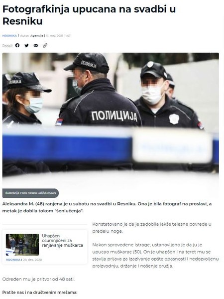 Serbia-avmp/Fotografkinja-upucana-na-svadbi-u-Resniku