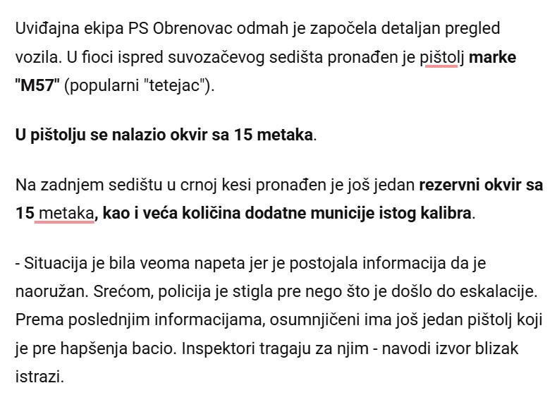 Serbia-avmp/HALO-POLICIJA-ON-IMA-PISTOLJ-Drama-u-Obrenovcu-Majka-prijavila-sina-U-njegovom-audiju-nadeni-oruzje-i-municija-opirao-se-hapsenju_2