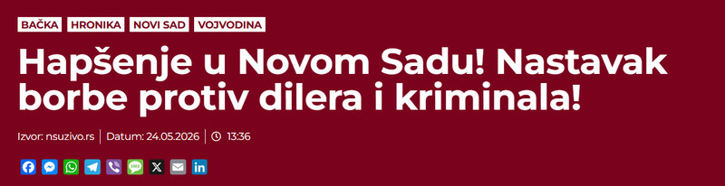 Serbia-avmp/Hapsenje-u-Novom-Sadu-Nastavak-borbe-protiv-dilera-i-kriminala_1