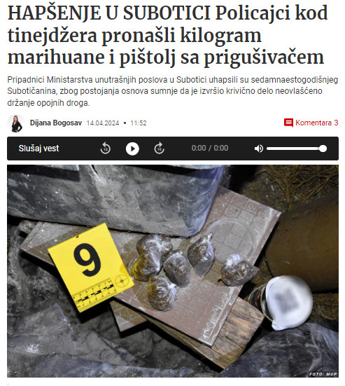 Serbia-avmp/Hapsenje-u-Subotici_-Policajci-kod-tinejdzera-pronasli-kilogram-marihuane-i-pi