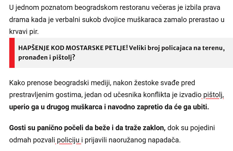 Serbia-avmp/IZVADIO-PISTOLJ-U-POZNATOM-BEOGRADSKOM-RESTORANU-I-UPERIO-GA-U-MUSKARCA-Filmska-policijska-potera-Napadac-uhapsen-na-Gazeli