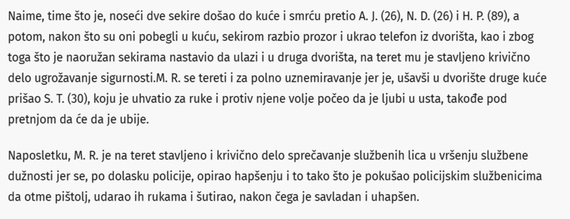 Serbia-avmp/Isao-kroz-selo-naoruzan-sekirama-pretio-komsijama-pa-napao-policajce-Uhapsen-siledzija-iz-Guncata_2