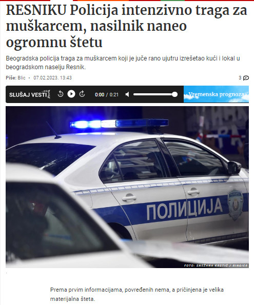Serbia-avmp/Izresetao-kucu-i-lokal-u-Resniku