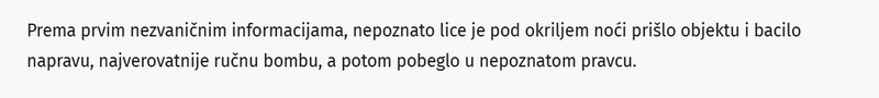 Serbia-avmp/Jos-jedan-bombaski-napad-u-Beogradu-Razneta-pivnica-u-Zemunu