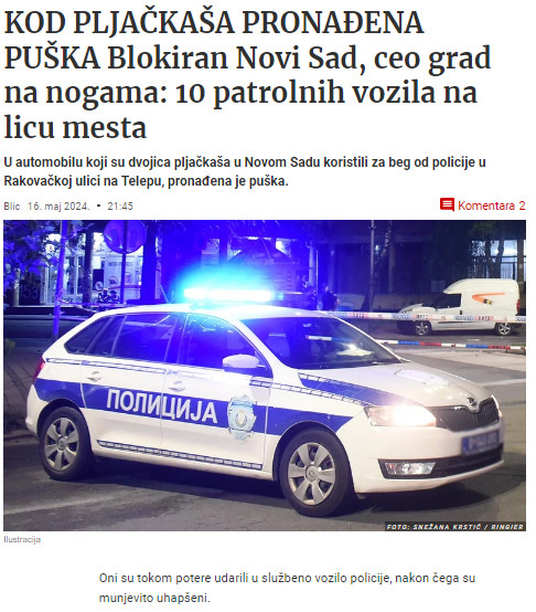 Serbia-avmp/Kod-pljackasa-pronadena-puska_-Detalji-jezive-potere-u-Novom-Sadu---Blic