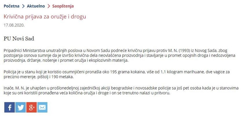 Serbia-avmp/Krivicna-prijava-za-oruzje-i-drogu