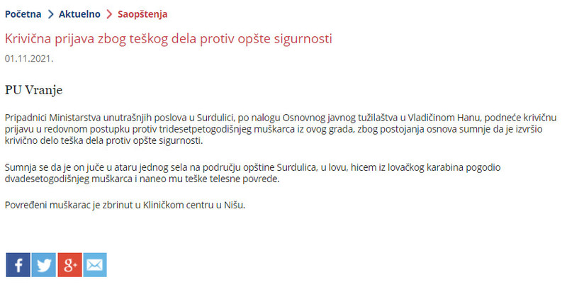Serbia-avmp/Krivicna-prijava-zbog-teskog-dela-protiv-opste-sigurnosti
