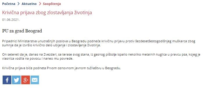 Serbia-avmp/Krivicna-prijava-zbog-zlostavlanja-zivotinja