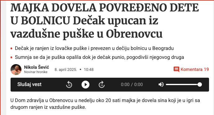 Serbia-avmp/Majka-dovela-povredeno-dete-u-Dom-zdravlja-kad-je-rekla-sta-se-desilo-lekari-z
