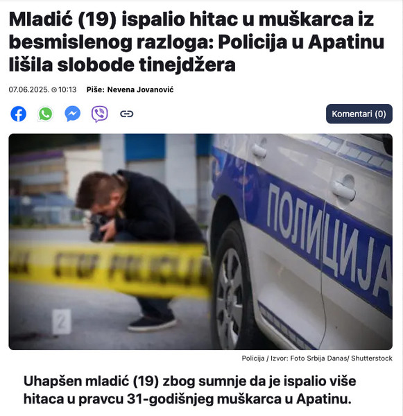 Serbia-avmp/Mladic-19-ispalio-hitac-u-muskarca-iz-besmislenog-razloga_-Policija-u-Apatinu-