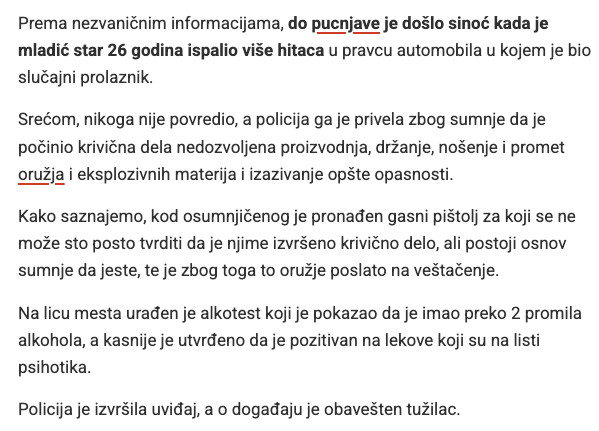 Serbia-avmp/Mladic-26-vitlao-pistoljem-pa-pucao-u-auto-u-kojem-je-bio-slucajni-prolaznik--_1