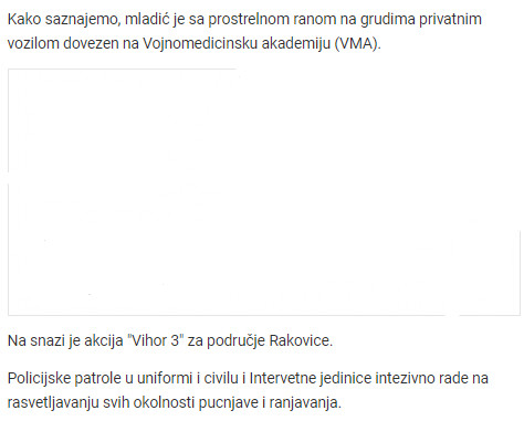 Serbia-avmp/Mladic-pogodjen-u-grudi-nepoznata-osoba-pucala-u-Rakovici1