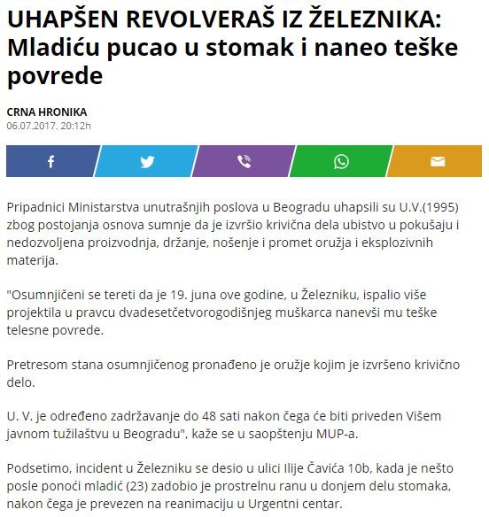 Serbia-avmp/Mladicu-pucao-u-stomak-i-naneo-teske-povrede