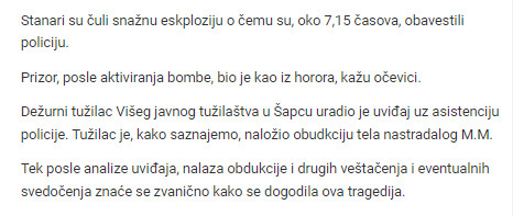 Serbia-avmp/Muskarac-iz-Sapca-se-razneo-bombom-u-podrumu-zgrade1
