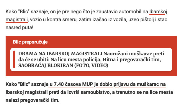 Serbia-avmp/Muskarac-na-Ibarskoj-magistrali-drzi-pistolj-na-slepoocnici_-Saobracaj-obustav_1