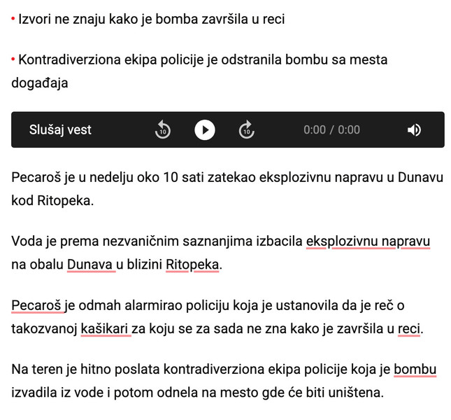 Serbia-avmp/Muskarac-pronasao-bombu-kasikaru-na-obali-reke-Dunav-kod-Ritopeka---Blic1