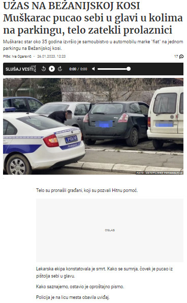 Serbia-avmp/Muskarac-pucao-sebi-u-glavu-u-kolima-na-parkingu_1