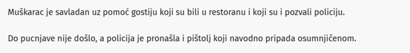 Serbia-avmp/Muskarac-sa-pistoljem-upao-u-restoran-na-Senjaku-Imao-opremu-dostavljaca-gosti-sprecili-pucnjavu_1