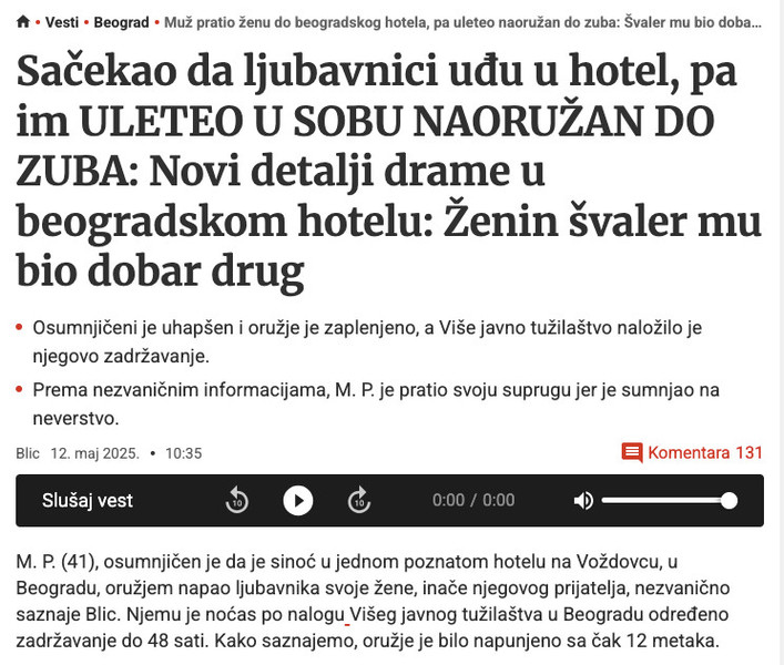 Serbia-avmp/Muz-pratio-zenu-do-beogradskog-hotela-pa-uleteo-naoruzan-do-zuba_-Svaler-mu-bi