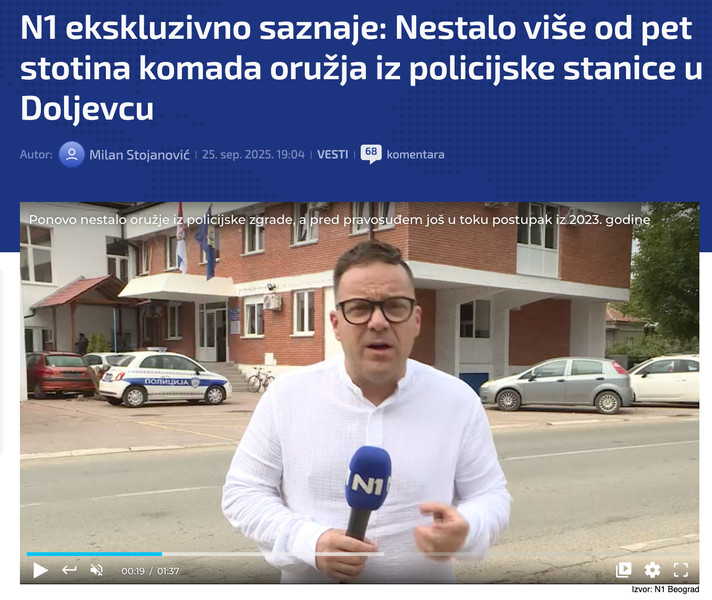 Serbia-avmp/N1-ekskluzivno-saznaje_-Nestalo-vise-od-pet-stotina-komada-oruzja-iz-policijsk